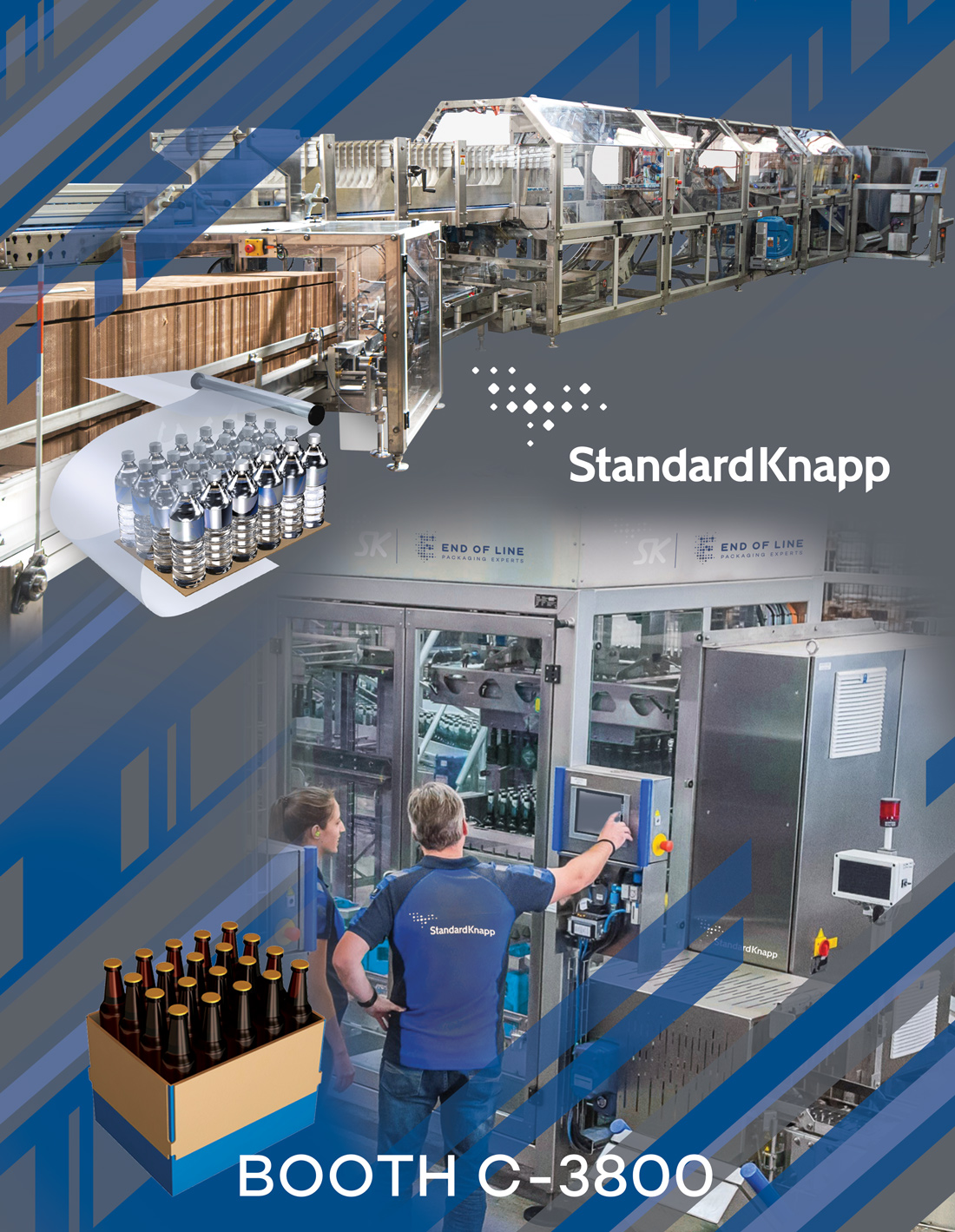 Standard-Knapp to Highlight the 298T TriWraptor Tray Packer and 991 Unipack 2.0 Case Packer at Pack Expo 2023